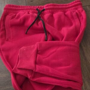 Cozy Red Kids Sweatpants